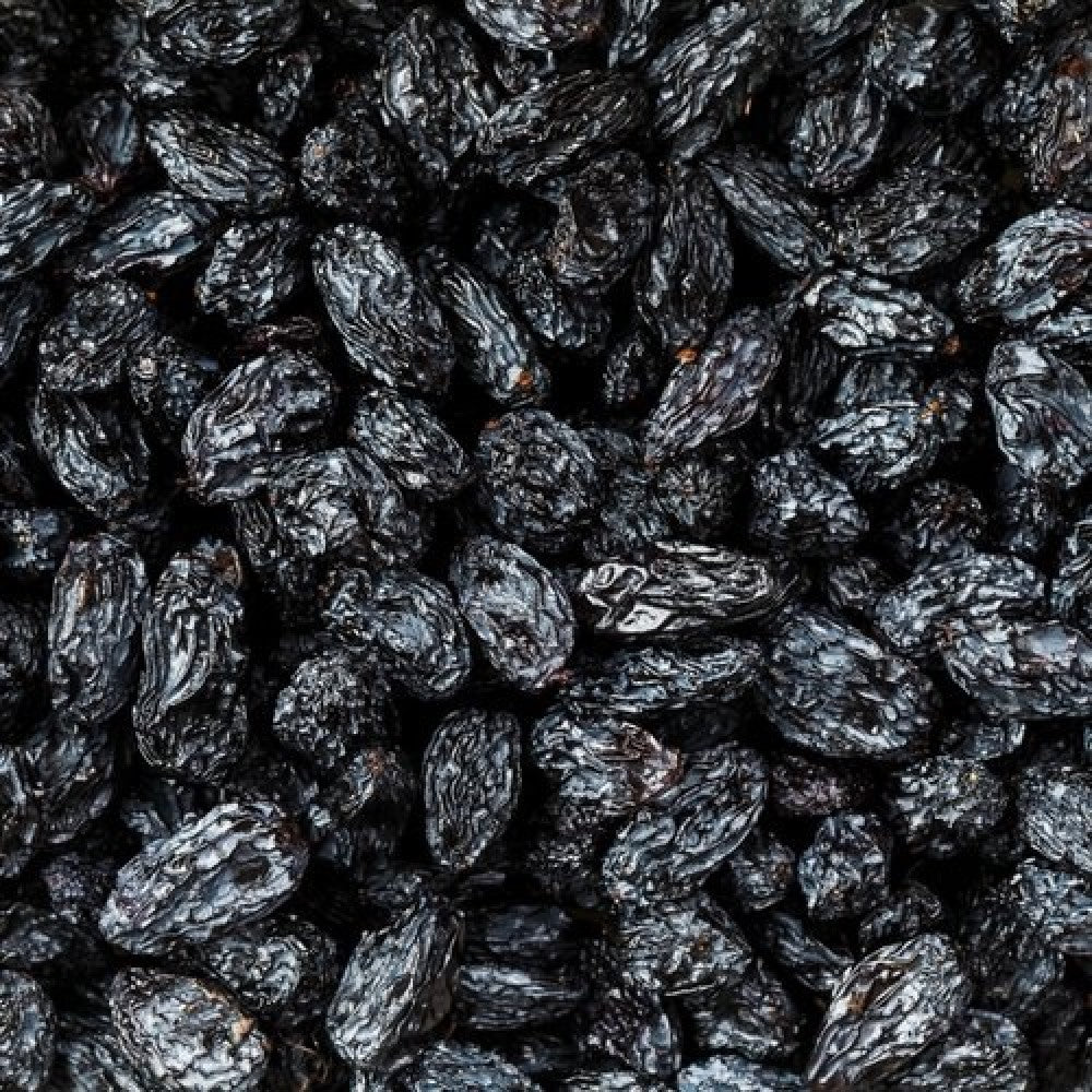 Black Dry Grapes - With Seed , கருப்பு உலர்ந்த திராட்சை - விதை உடன், Kaala Munakha - beenj kay sath